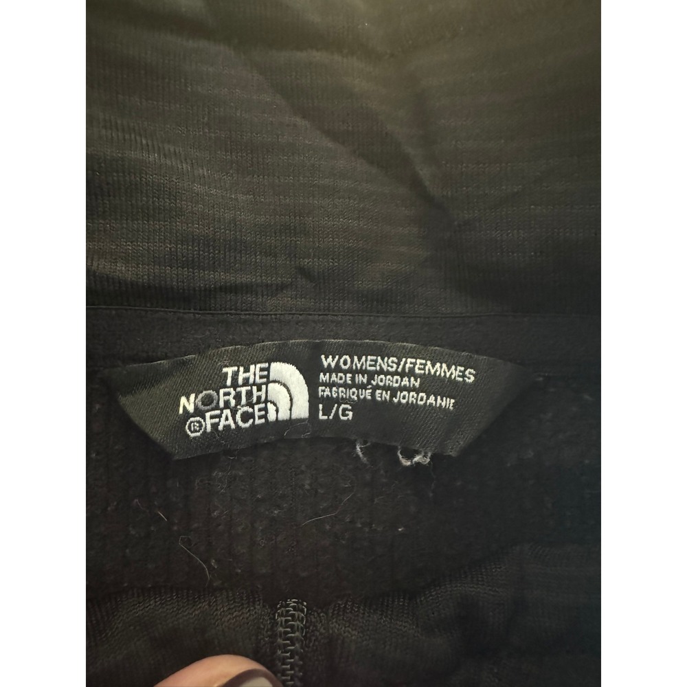 The North Face Women's Large Black Pullover Top Quarter Zip Athletic Long Sleeve - Picture 6 of 8